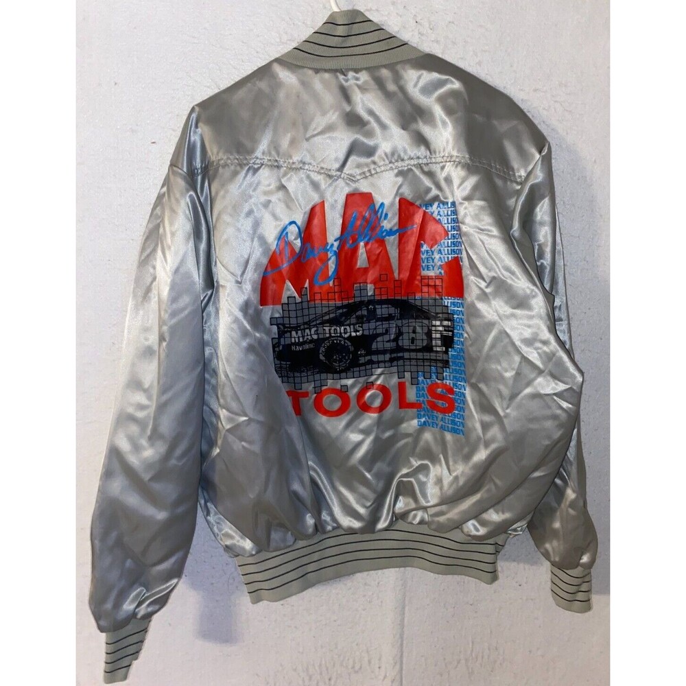 Mac Tools Racing Men Full Zip Nylon Vintage 80s Racing Jacket XL Swingster USA